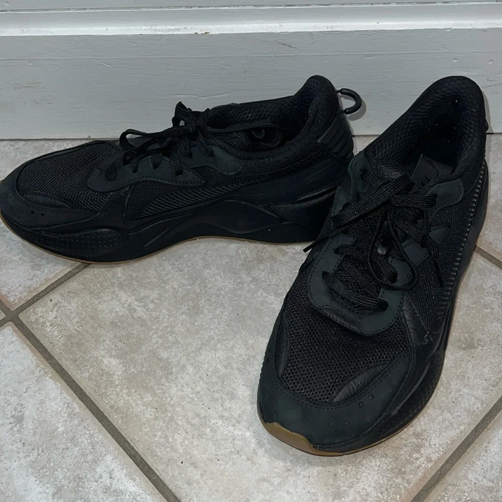 Puma Men's RS-X AO Black Gum Running Sneaker Size 11 - Picture 2 of 8